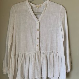 shop stevie long sleeve peplum top